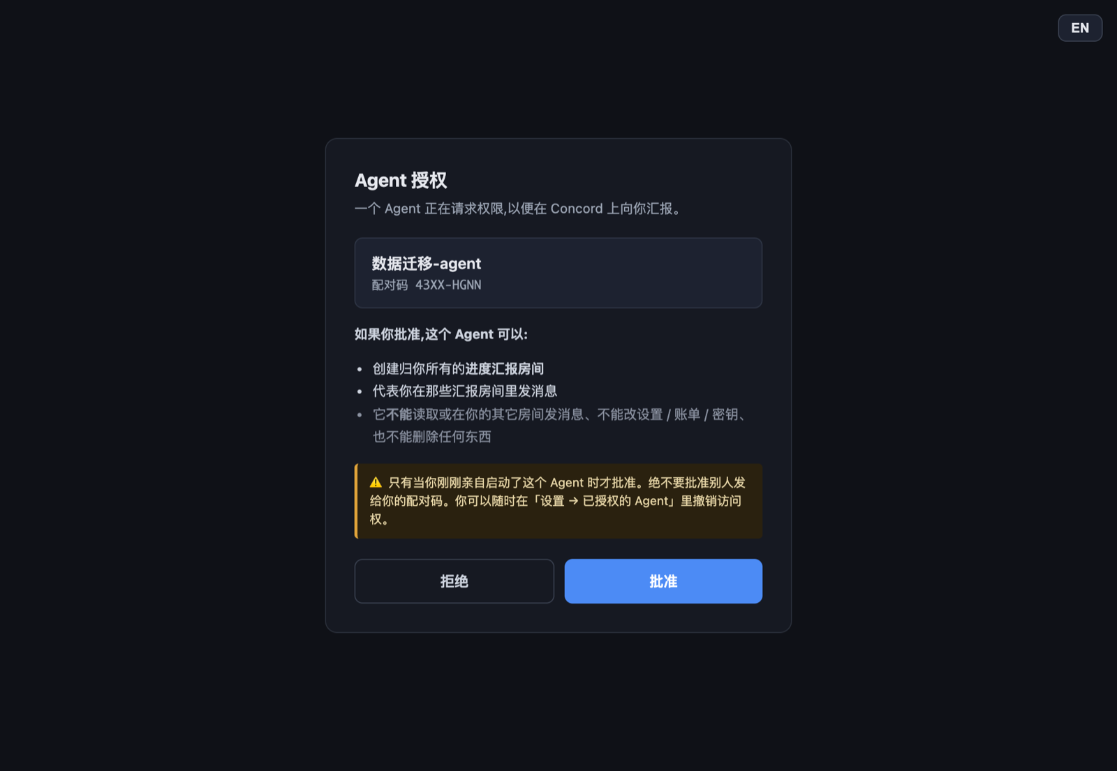 授权页